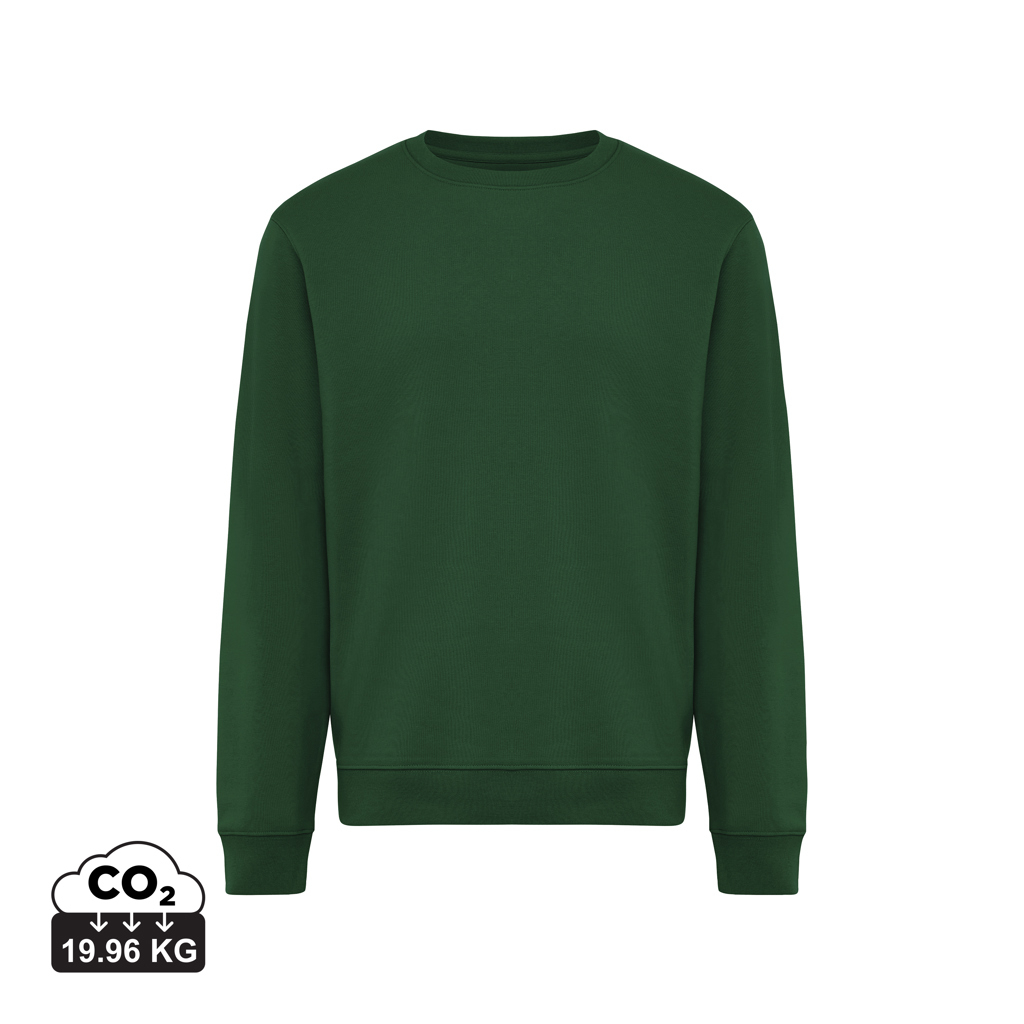 Sweat personnalisable mixte en coton bio et recyclé Torla forest green